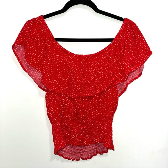 🌷5/$20 Forever 21 Juniors Red Top - Picture 4 of 4